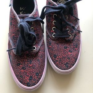 Vans ‘Off the Wall’ Red & Blue Floral, 7.5